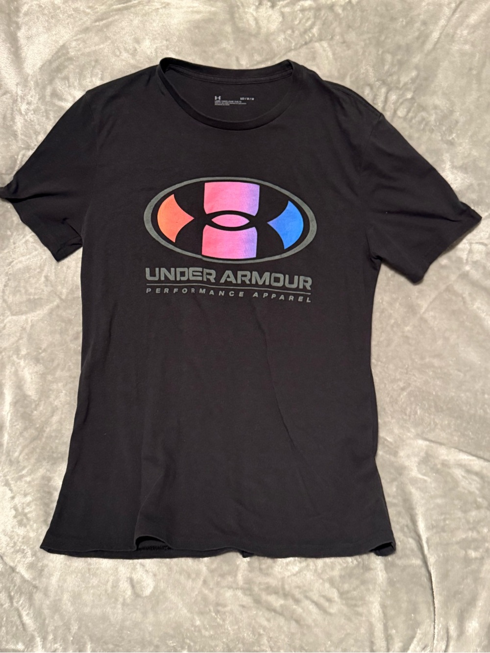Under Armour Men’s Medium Black Multicolor Logo Graphic T-Shirt